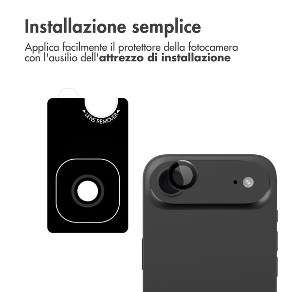 imoshion Pellicola protettiva 2 pack per la fotocamera Apple iPhone Air - Nero