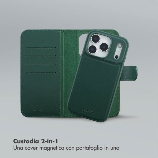 Selencia Libreria rimovibile Olyn con MagSafe Apple iPhone 17 Pro - Verde