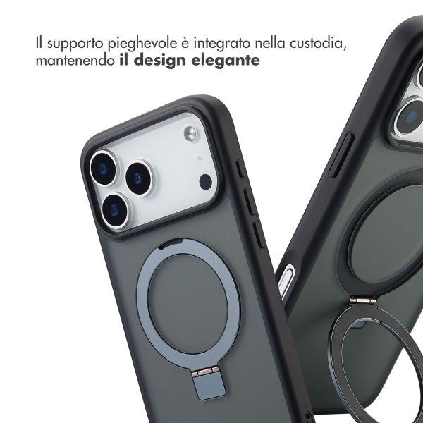 Accezz Cover con anello e supporto con MagSafe Apple iPhone 17 Pro Max - Nero