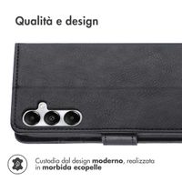 imoshion Cover a libro di Lusso Samsung Galaxy A15 (5G/4G) - Nero