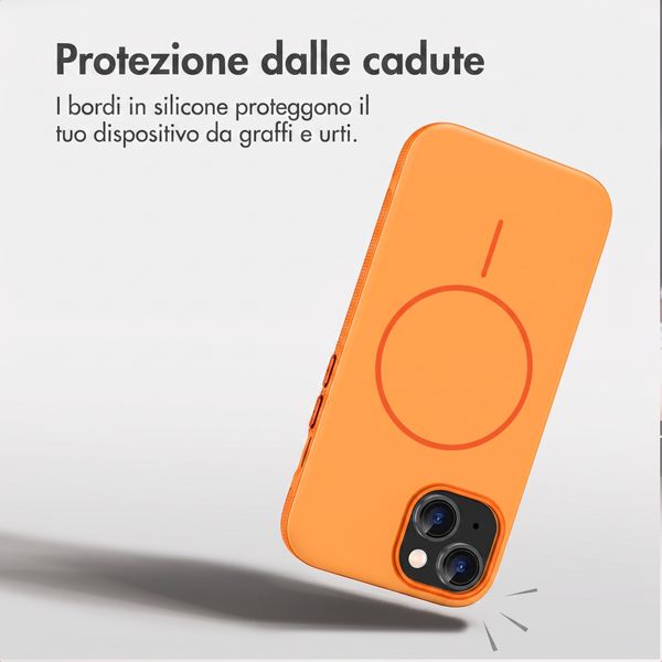 imoshion Cover posteriore Color con Thin MagSafe Ring Apple iPhone 15 - Arancio