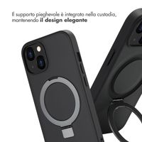 Accezz Cover con anello e supporto con MagSafe Apple iPhone 14 - Nero