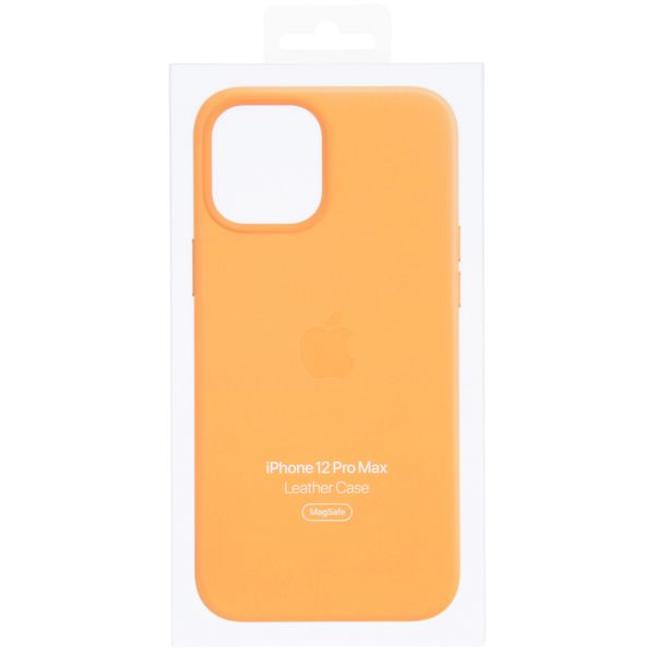 Apple Cover in Pelle MagSafe  iPhone 12 Pro Max  - California Poppy