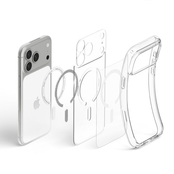 Spigen Cover Posteriore Ultra Ibrida con MagSafe Apple iPhone 18 Pro Max / 17 Pro Max - Clear / White