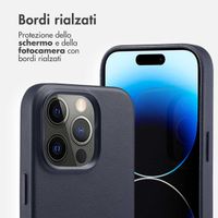 Accezz Cover in Pelle con MagSafe Apple iPhone 14 Pro - Onyx Black