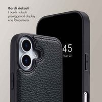 Selencia Cover per telefono Nova con cordino e portacarte Apple iPhone 17 - Nero