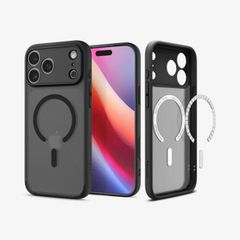 Spigen Cover Posteriore Ultra Ibrida con MagSafe Apple iPhone 17 Pro - Frost Black