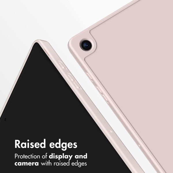 Accezz Cover a libro in silicone Smart Samsung Galaxy Tab A9 Plus - Rosa