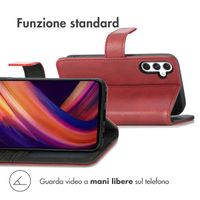 imoshion Cover a libro di Lusso Samsung Galaxy A25 (5G) - Rosso