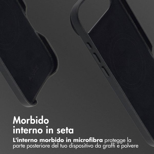 Accezz Cover in Pelle con MagSafe Apple iPhone Air - Onyx Black