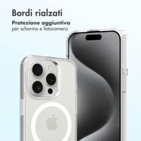 Accezz Cover posteriore Xtreme Impact con MagSafe Apple iPhone 15 Pro - Trasparente