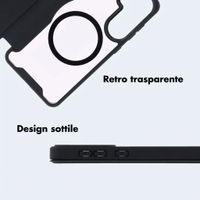 imoshion Bookcase trasparente con MagSafe Samsung Galaxy S25 / S24 - Nero