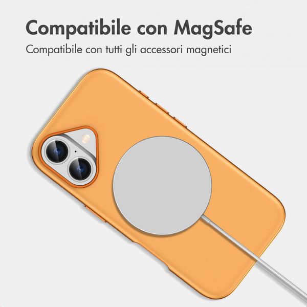 imoshion Cover posteriore Color con Thin MagSafe Ring Apple iPhone 17 - Arancio