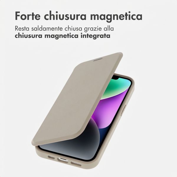 imoshion Bookcase trasparente con MagSafe Apple iPhone 14 / 13 - Beige