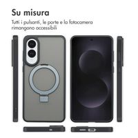 Accezz Cover con anello e supporto con MagSafe Samsung Galaxy S25 Edge - Nero