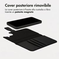 imoshion Cover a libro di lusso 2-in-1 rimovibile Samsung Galaxy A57 (5G) - Nero