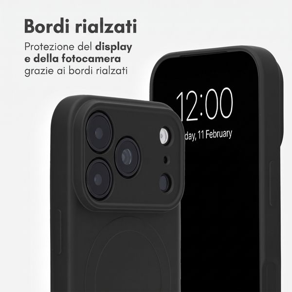 imoshion Cover Posteriore Colorata con MagSafe Apple iPhone 18 Pro Max / 17 Pro Max - Nero