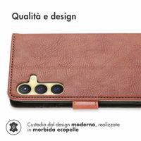 imoshion Cover a libro di Lusso Samsung Galaxy S24 Plus - Marrone