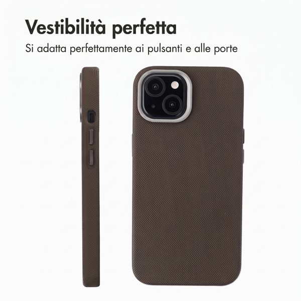 Accezz Cover Mesh con MagSafe Apple iPhone 15 - Marrone