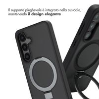 Accezz Cover con anello e supporto con MagSafe Samsung Galaxy S24 - Nero