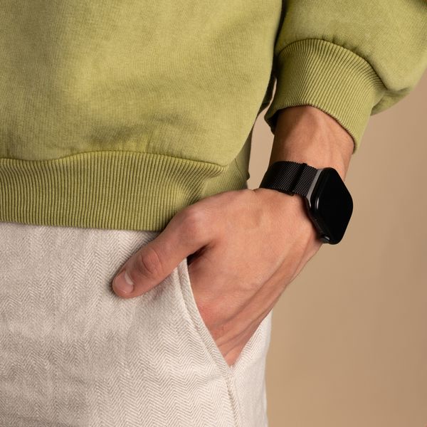 imoshion Milanees magnetisch bandje Apple Watch | 38/40/41/42 mm - Zwart