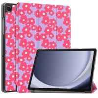 imoshion Cover Trifold Design Samsung Galaxy Tab A11 Plus / A9 Plus - Dusty Rose Blossom