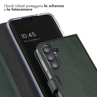 Selencia Cover a libro in vera pelle Samsung Galaxy S24 FE - Verde