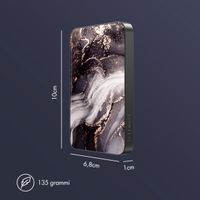 Selencia Vivid Powerbank 5.000 mAh - MagSafe e Qi - Nero / Chic Marble Black