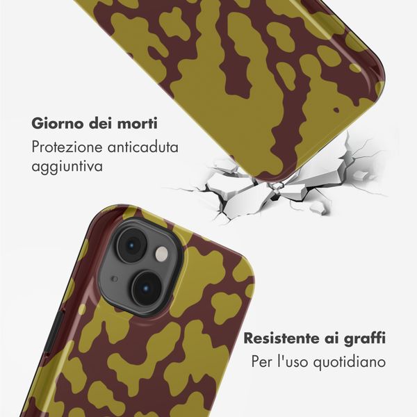 Selencia Cover posteriore Vivid con MagSafe Apple iPhone 14 - Moo'd Olive Dust