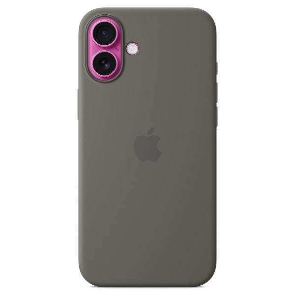 Apple Cover Posteriore in Silicone con MagSafe Apple iPhone 16 Plus - Stone Gray