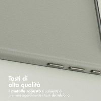 Accezz Cover in Pelle con MagSafe Apple iPhone Air - Light Grey