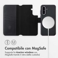 Accezz Cover in pelle 2 in 1 con MagSafe Samsung Galaxy A36 / A56 - Onyx Black