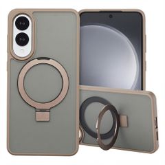 Accezz Cover con anello e supporto con MagSafe Samsung Galaxy S25 Edge - Marrone