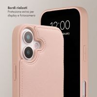 Selencia Cover per telefono Nova con cordino e portacarte Apple iPhone 16 - Dusty Rose