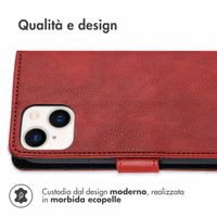 imoshion Cover a libro di Lusso Apple iPhone 14 / 13 - Rosso