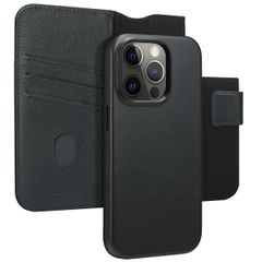 Accezz Cover in pelle 2 in 1 con MagSafe Apple iPhone 14 Pro - Onyx Black