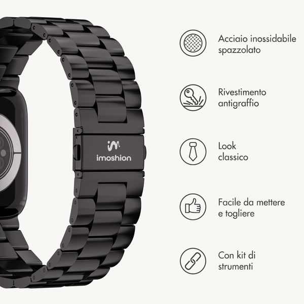 imoshion Cinturino in acciaio Apple Watch | 38/40/41/42 mm - Nero