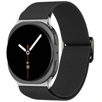 imoshion Cinturino in nylon elastico Samsung Galaxy Watch 9 (40/44mm) / Watch 8 (40/44mm) / Classic (46mm) - Nero