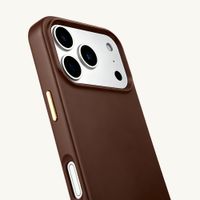 Selencia Cover posteriore Rivièra con MagSafe con ganci rimovibili Apple iPhone 17 Pro - Choco Brown