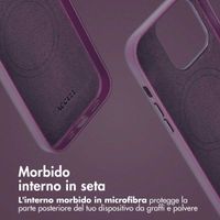 Accezz Cover in pelle 2 in 1 con MagSafe Apple iPhone 14 Pro - Heath Purple