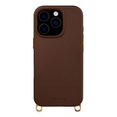Selencia Cover posteriore Rivièra con MagSafe con ganci rimovibili Apple iPhone 16 Pro - Choco Brown