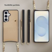 Selencia Cover per telefono Nova con cordino e portacarte Samsung Galaxy S26 - Beige
