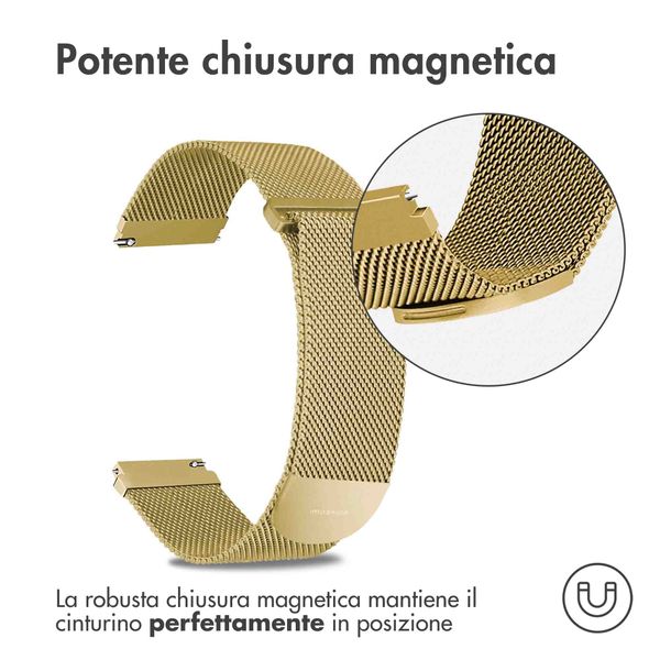imoshion Cinturino magnetico milanese Samsung Galaxy Watch 7 40/44 mm - Oro