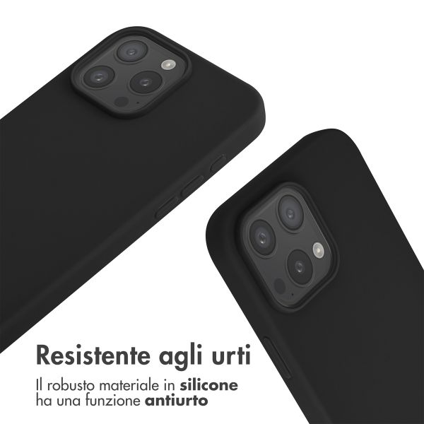 imoshion Cover in Silicone con Cordino Apple iPhone 16 Pro Max - Nero