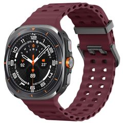 imoshion Cinturino Ocean in silicone Samsung Galaxy Watch Ultra (2024/2025) - Wine Red