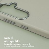 Accezz Cover in Pelle con MagSafe Samsung Galaxy S26 - Light Grey