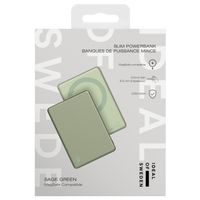 iDeal of Sweden MagSafe Powerbank Slim 5.000 mAh - Powerbank wireless - Sage Green