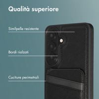 imoshion Cover Posteriore con Porta Carte e supporto Samsung Galaxy S26 Plus - Nero