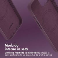 Accezz Cover in Pelle con MagSafe Apple iPhone 12 (Pro) - Heath Purple