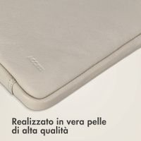 Accezz Custodia per laptop Leather con cerniera 15-16 pollici - Beige